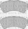 BORG & BECK BBP1827 Brake Pad Set, disc brake